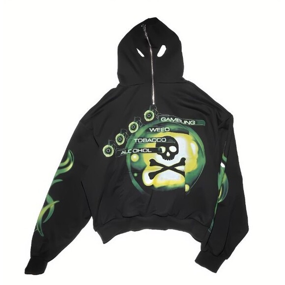 XBOX 420 HOODIE (REVERSIBLE) haunted starbucks size l/xl - Picture 2 of 2